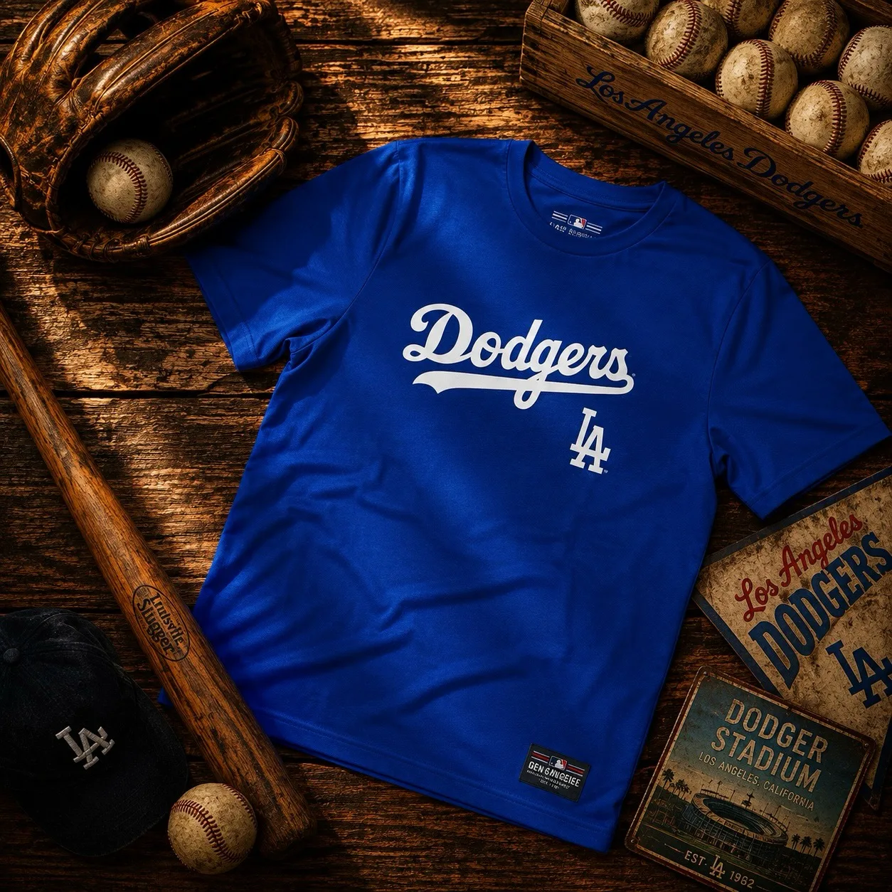 Fanatics MLB Dodgers Classic Logo T-Shirt | Royal Blue
