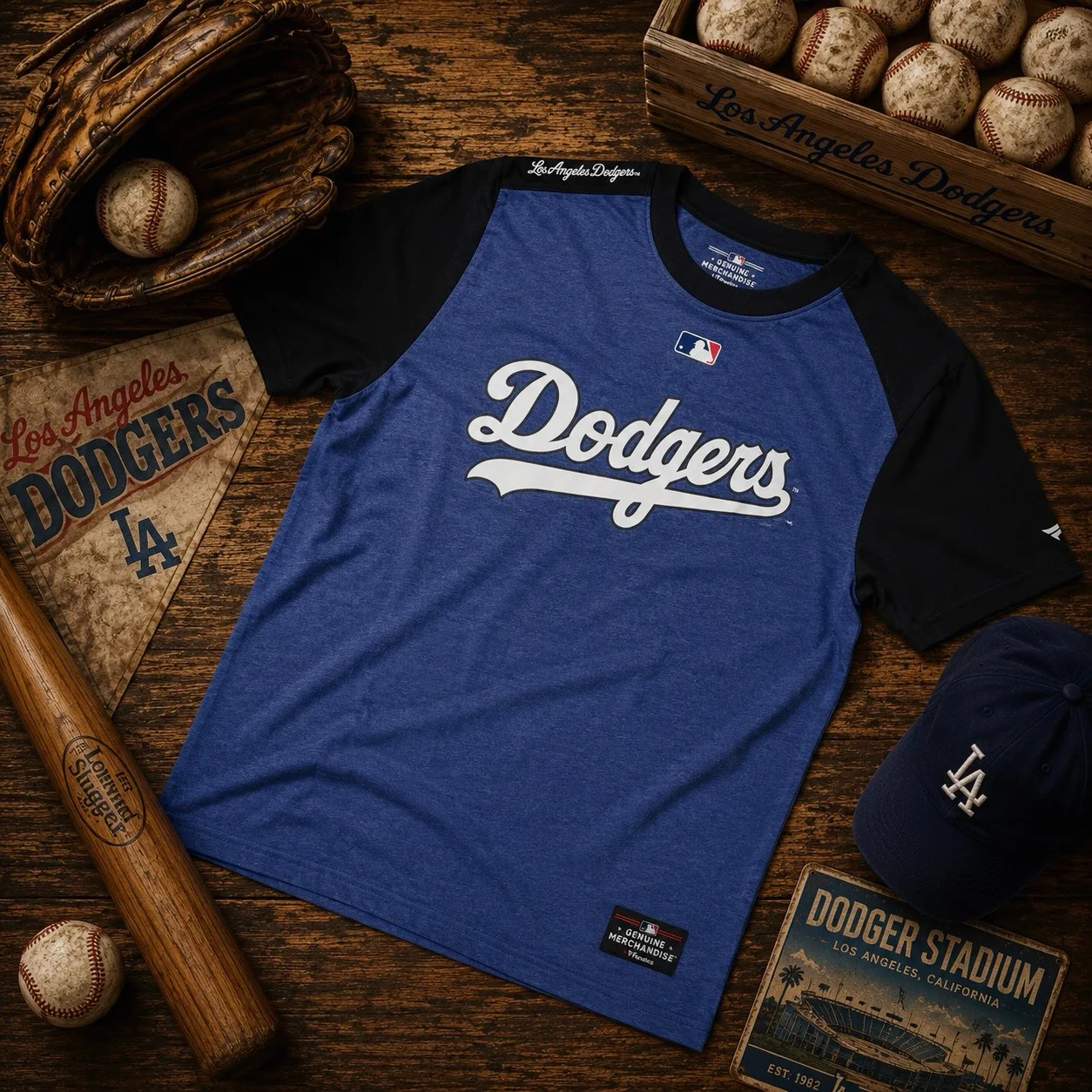 Fanatics MLB Dodgers Colorblock T-Shirt 